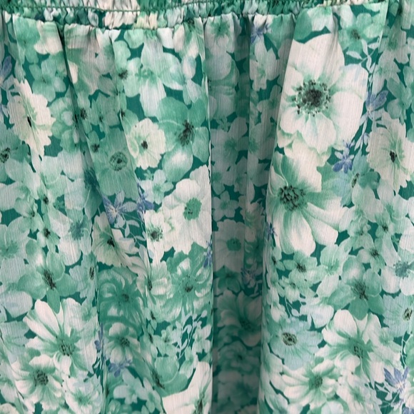 STEVE MADDEN BB DAKOTA Green Smocked Minidress long sleeve size L large - Picture 2 of 8